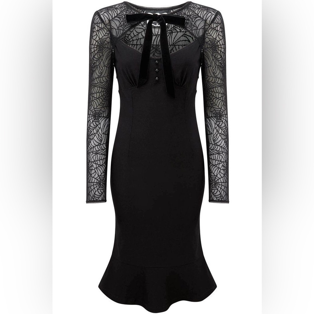 Killstar Bat to the Bone Bodycon Dress, Black, NEW with TAGS Small